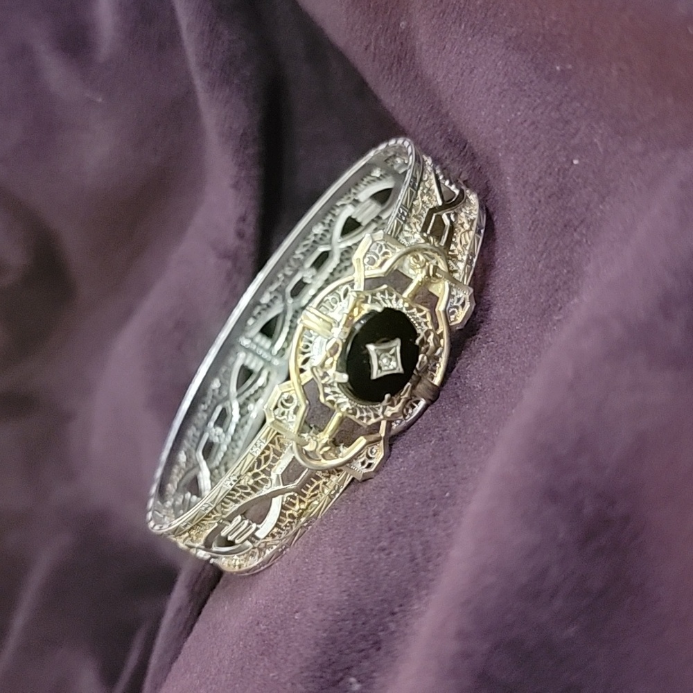 Filigree art deco bracelet